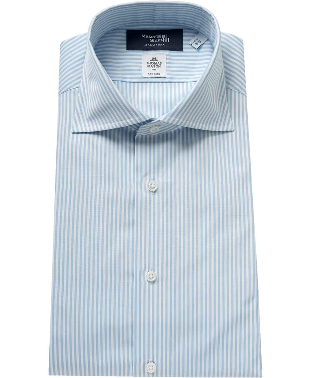 thomas mason dress shirts Proper Cloth Men's Thomas Mason Wrinkle-Resistant Light Blue Glen Plaid Twill Custom Dress Shirt