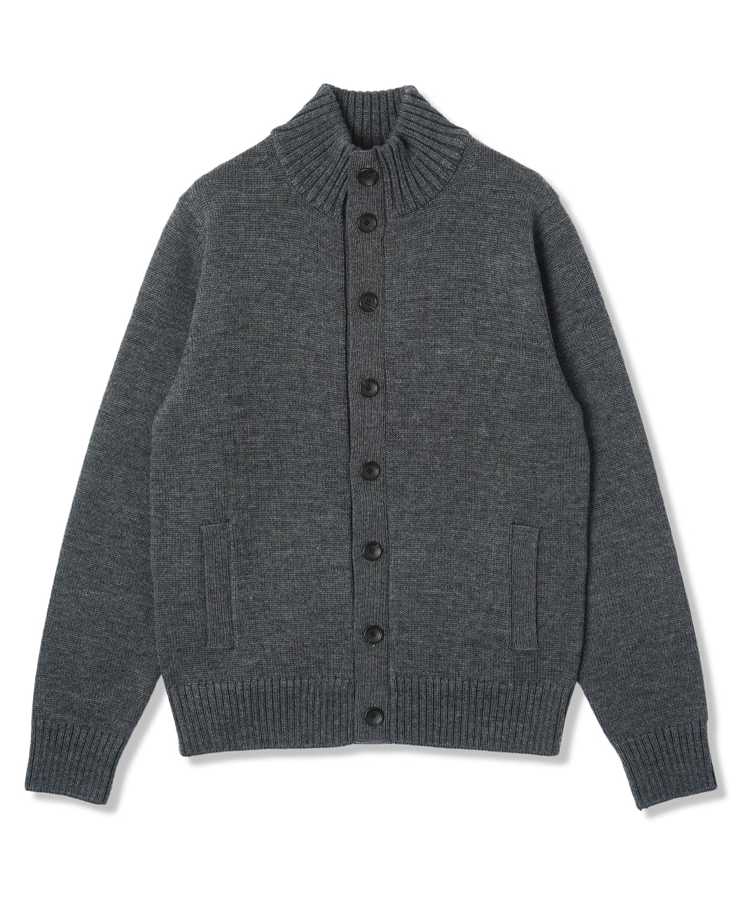 Stand Collar Cardigan - Extra Fine Merino – Kamakura Shirts Global