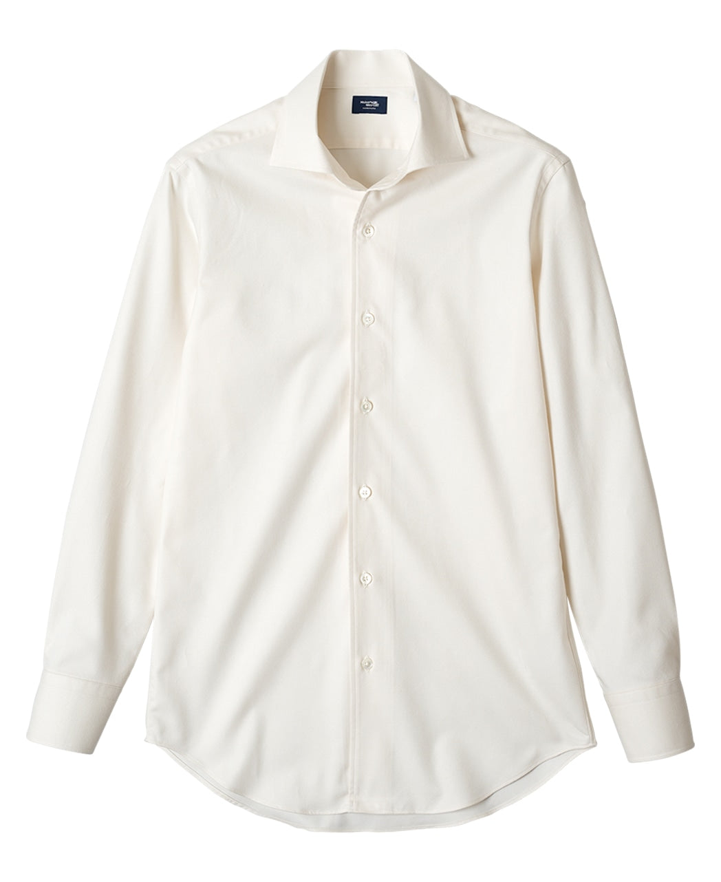 one piece collar dress shirt One Piece White Jersey Silk
