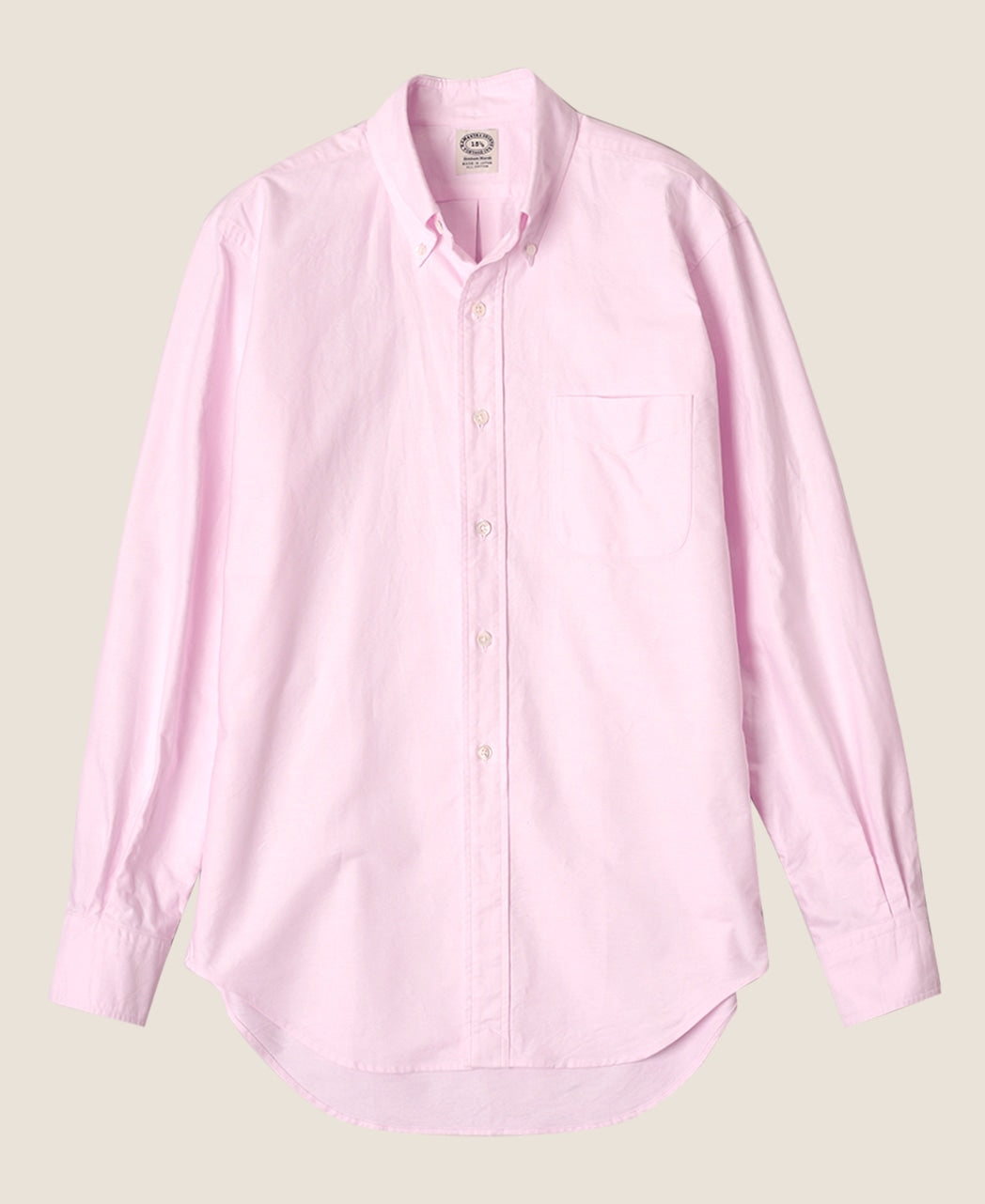 pink long sleeve dress shirt Vintage Ivy Pink Solid Oxford Shirt – Kamakura Shirts Global Online Store