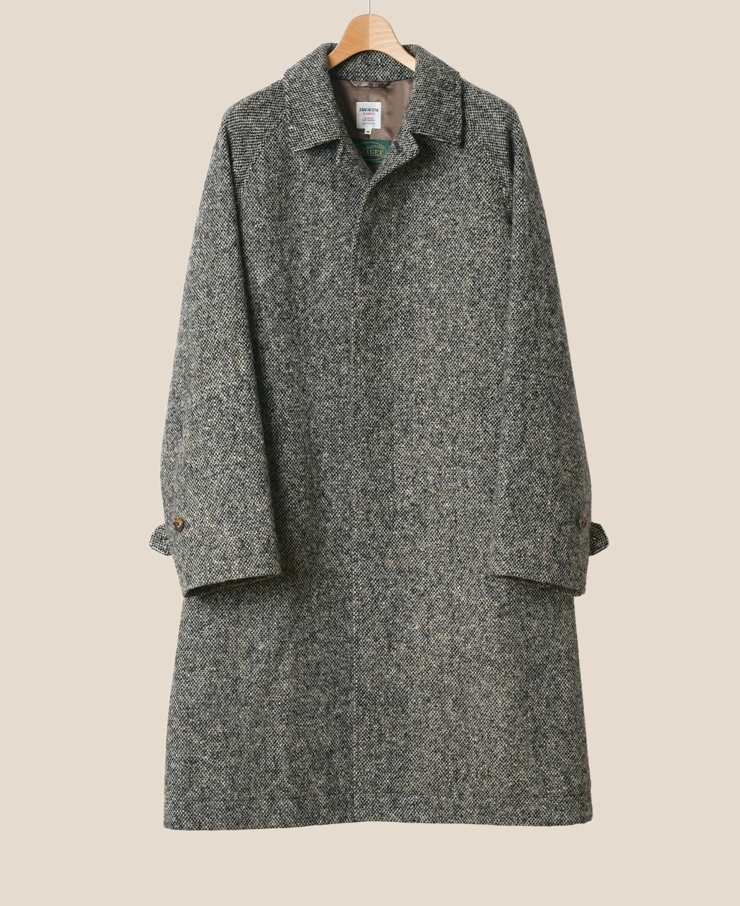 ONE PIECE SLEEVE BALMACAAN COAT DONEGAL TWEED – Kamakura Shirts