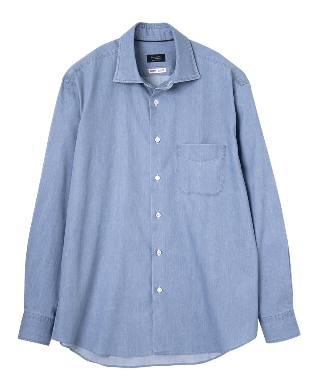 denim dress shirts Casual Denim Spread Collar – Kamakura Shirts Global Online Store