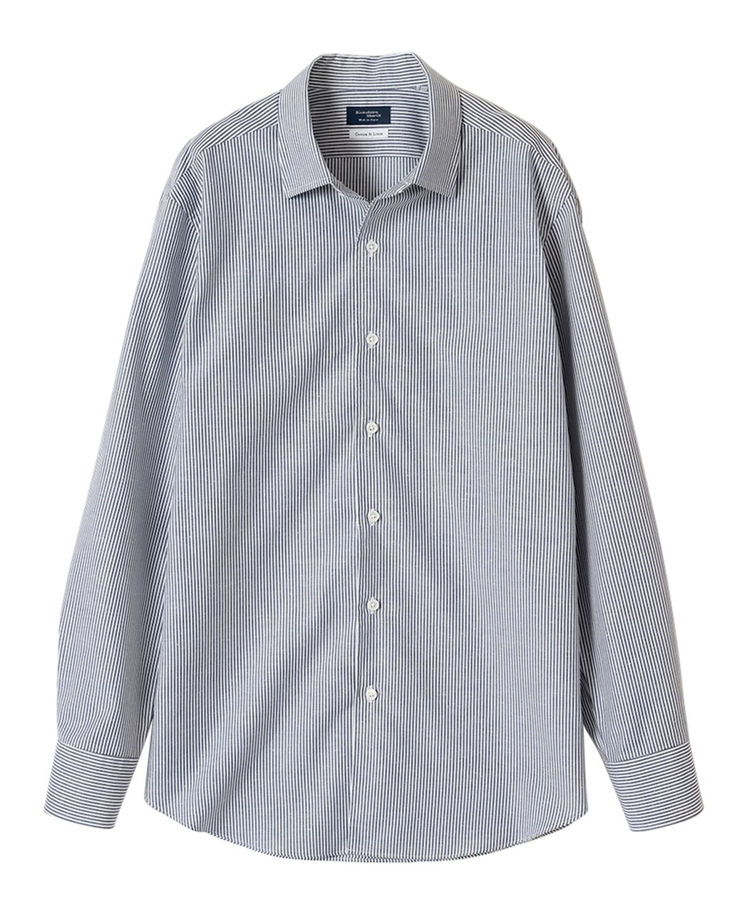 Italian Collar Cotton Linen Shirt – Kamakura Shirts Global Online