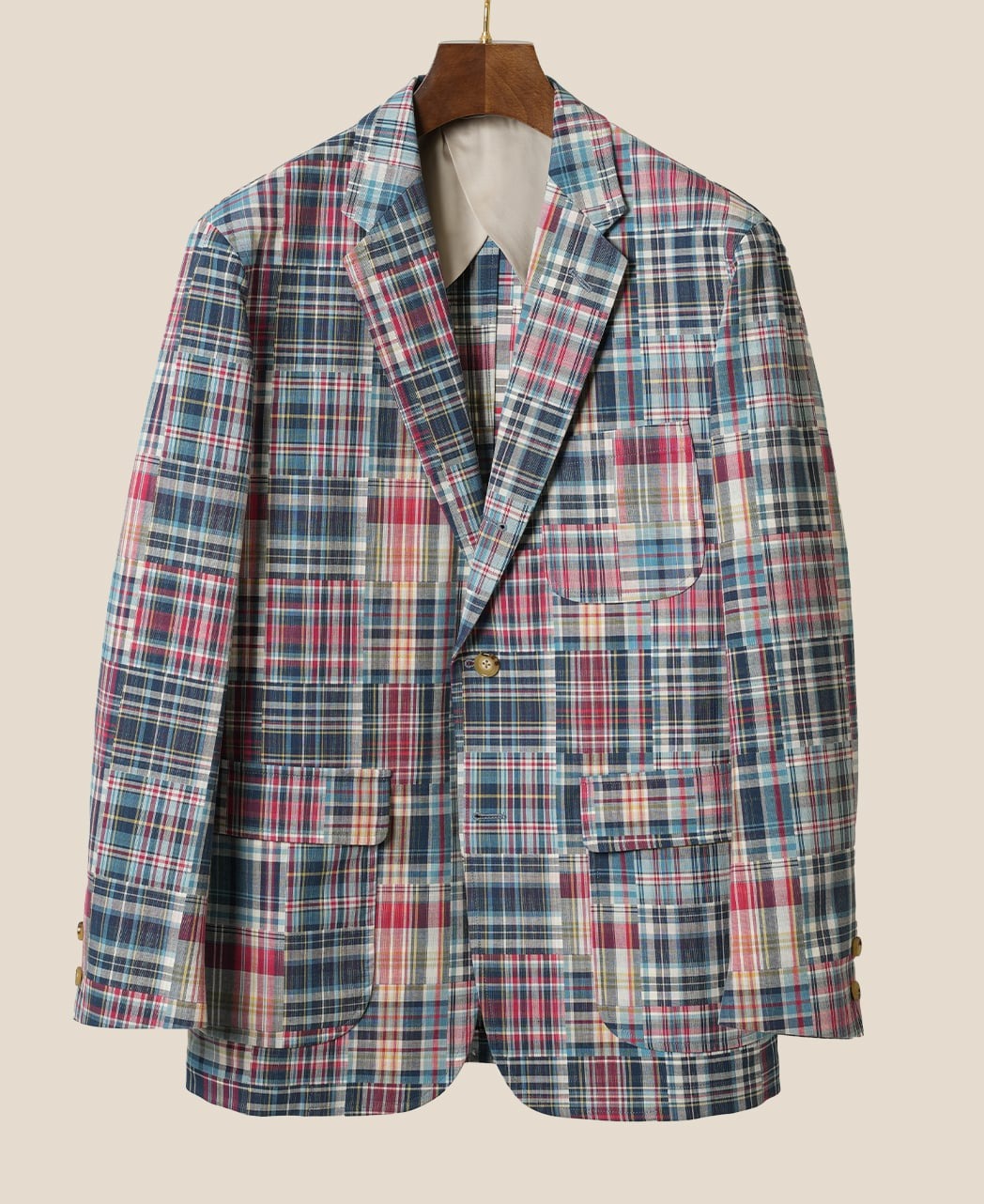 Summer Special】 Unstructured IVY JACKET CRAZY MADRAS – Kamakura