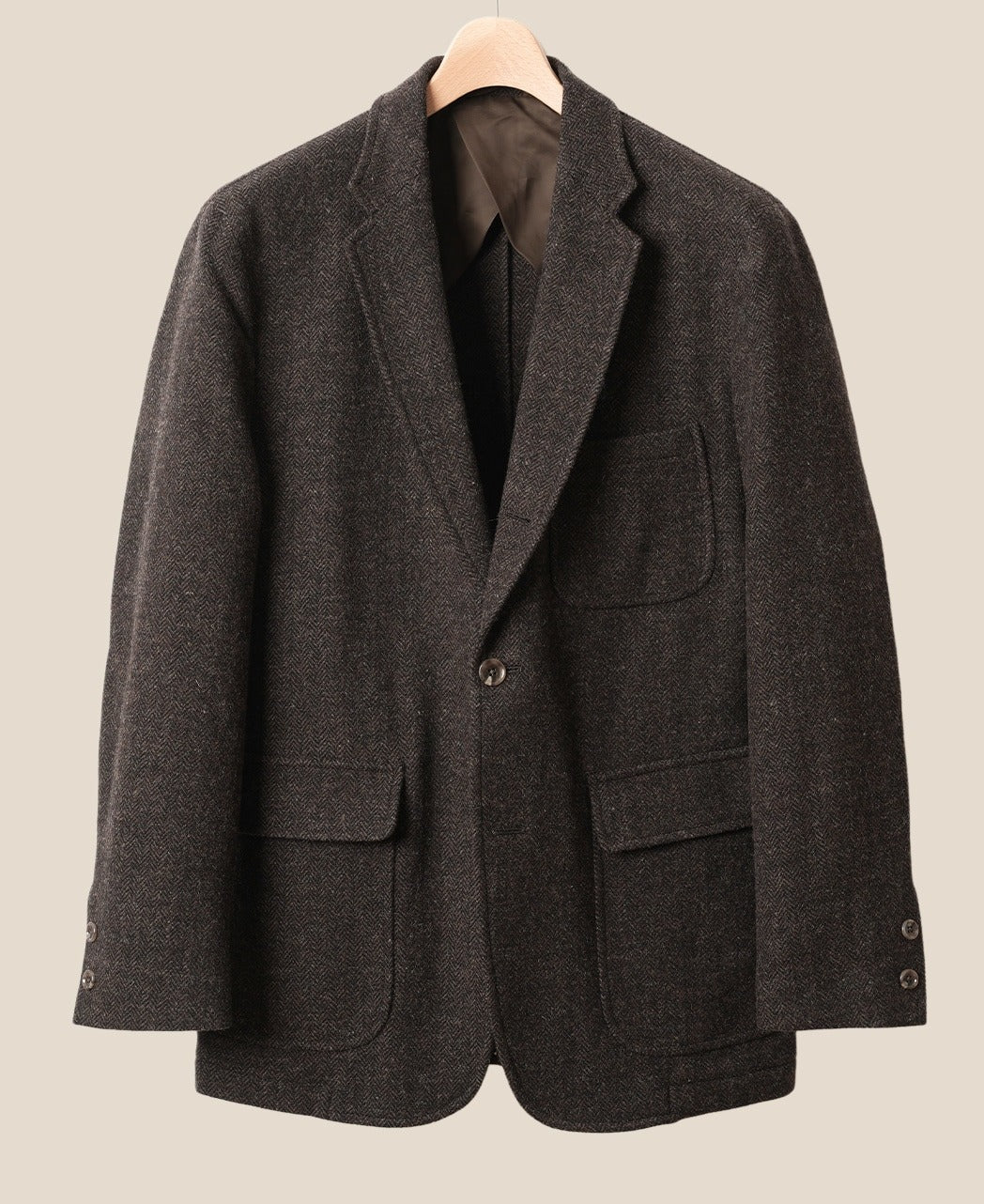 Unstructured Ivy Blazer Brown Tweed – Kamakura Shirts Global