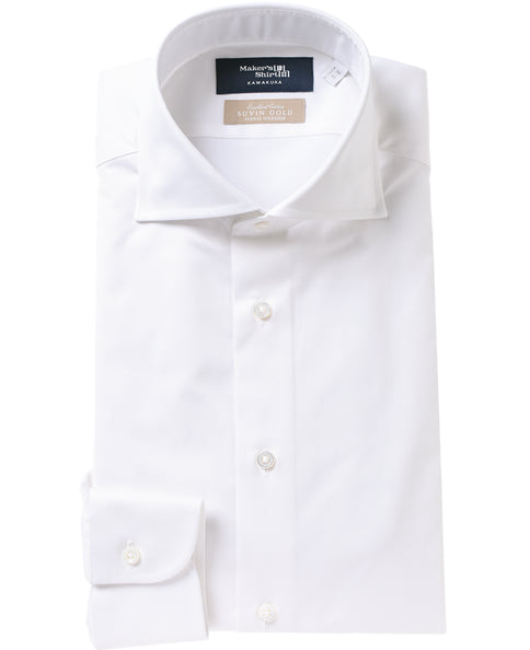 TOKYO SLIM FIT - Italian Spread Twill SUVIN GOLD – Kamakura Shirts