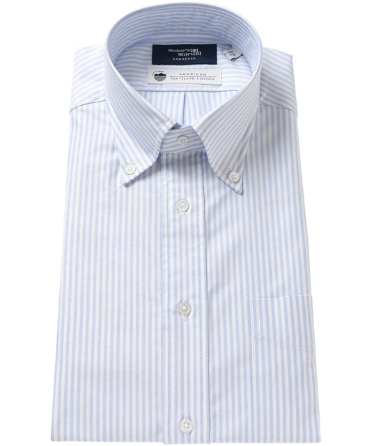 TOKYO SLIM FIT - Button Down Oxford Sea Island Cotton Kamakura Shirts Global Online Store TOKYO SLIM FIT - Button Down Oxford Sea Island Cotton Kamakura Shirts Global Online Store