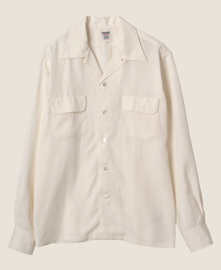 Open Collar Tencel Shirt