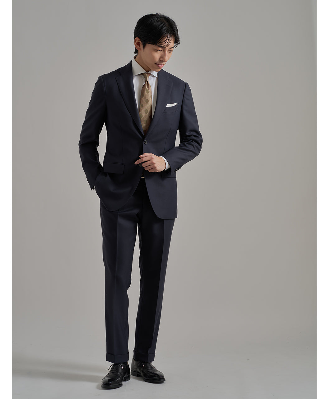 italian slim fit dress shirts Hugo Boss Men's Italian-made Structured Cotton Slim-fit Dress Shirt - Dark Beige