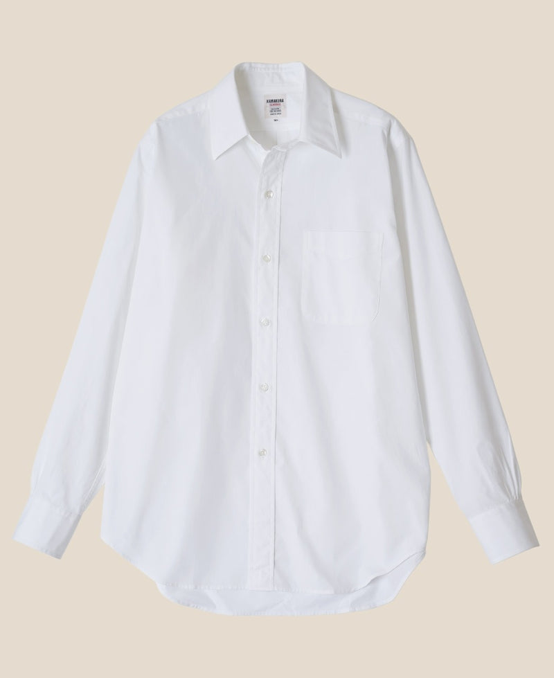 AMETORA STRAIGHT COLLAR SELVEDGE POPLIN