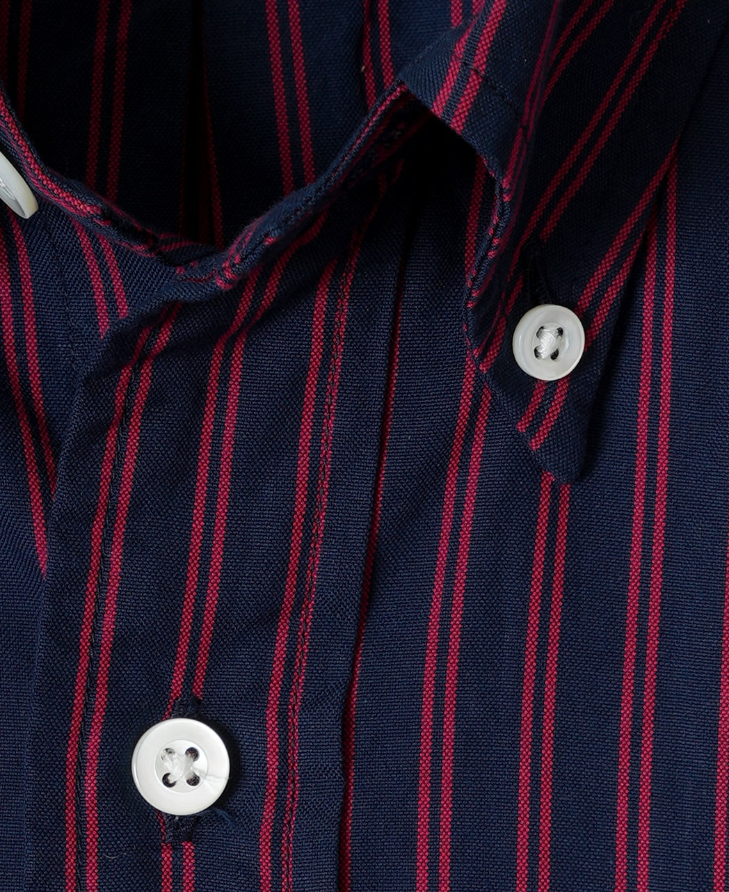 VINTAGE IVY NAVY BLUE WITH RED TRACKED STRIPE BUTTON-DOWN – Kamakura Shirts  Global Online Store