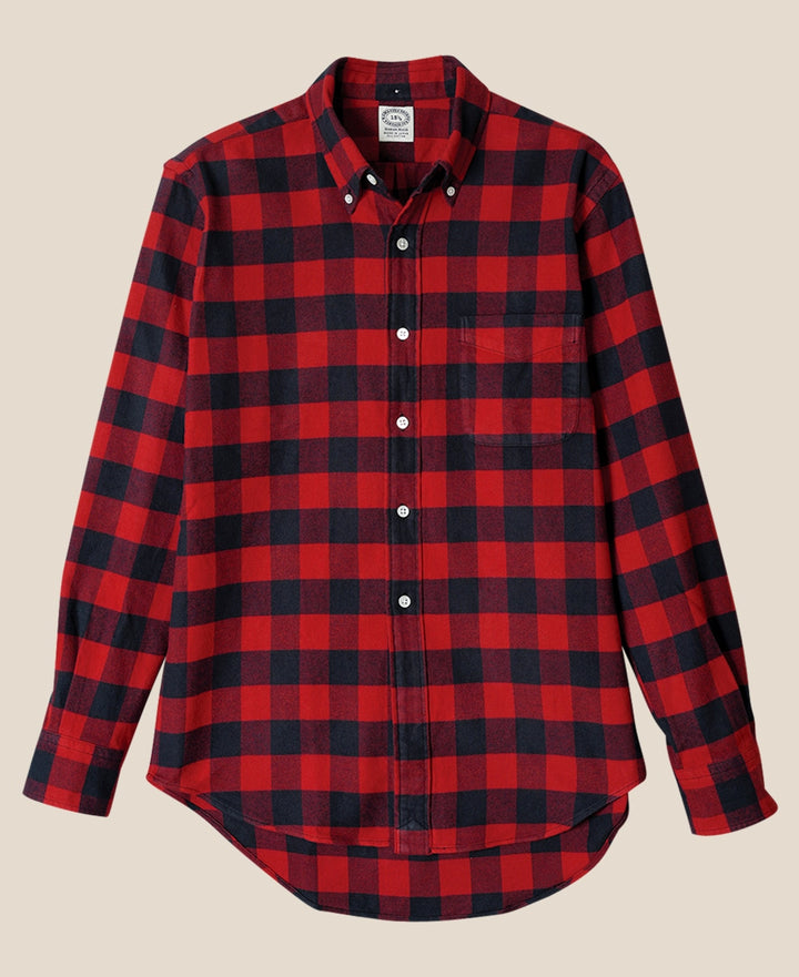 VINTAGE IVY - BUFFALO CHECK COTTON FLANNEL BUTTON-DOWN Kamakura Shirts Global Online Store VINTAGE IVY - BUFFALO CHECK COTTON FLANNEL BUTTON-DOWN Kamakura Shirts Global Online Store