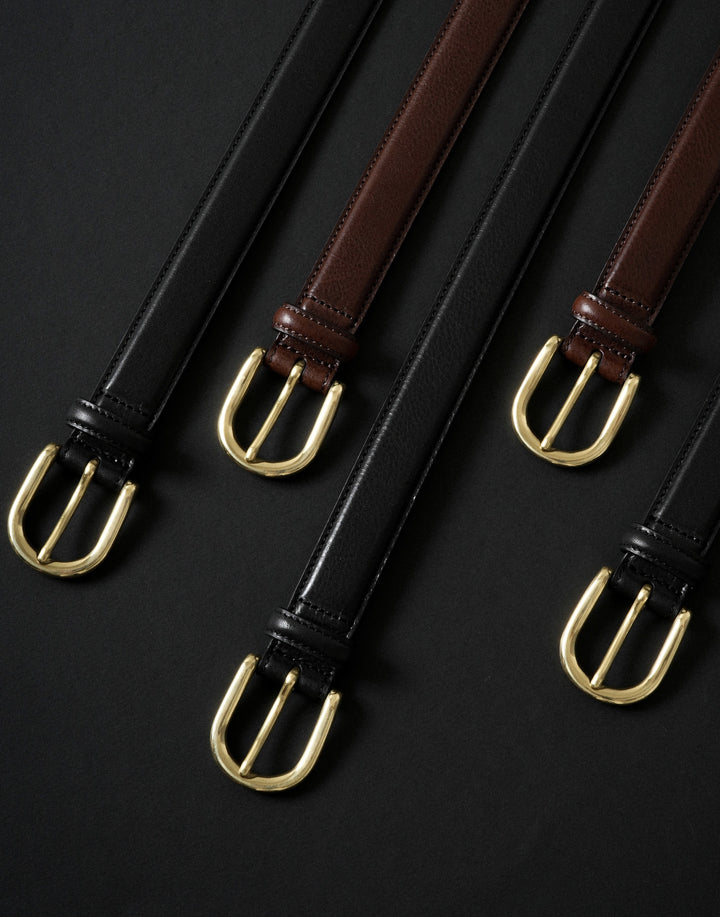 サンローランパリ　HORSESHOE BUCKLE BELT HORSESHOE BUCKLE SLIM LEATHER BELT – Kamakura Shirts Global Online