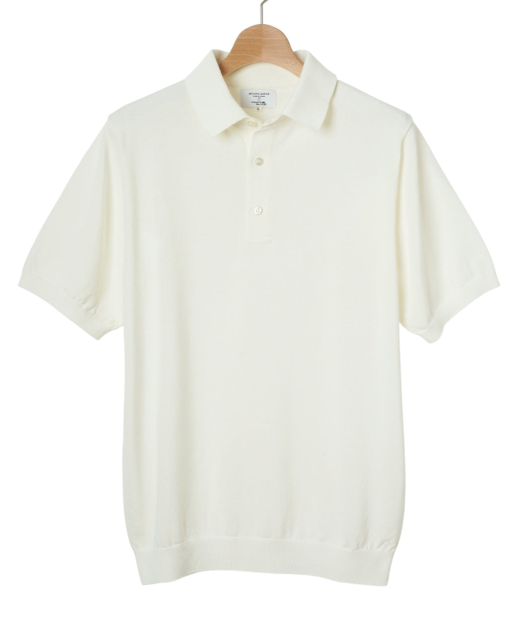 Maker's Shirt鎌倉 MOONCASTLE アイスコットンニットポロ Ice Cotton Knit T-shirt MOONCASTLE – Kamakura Shirts Global Online