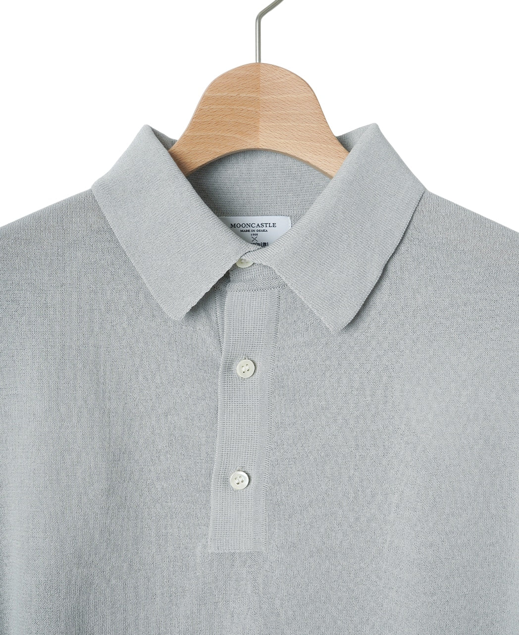 Ice Cotton Knit Polo Shirt MOONCASTLE – Kamakura Shirts Global
