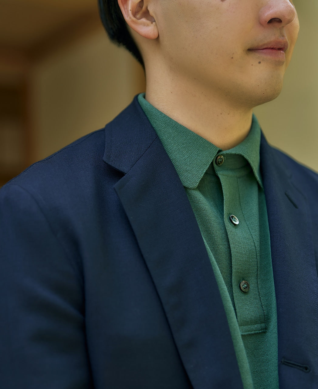 Ice Cotton Knit Polo Shirt MOONCASTLE – Kamakura Shirts Global