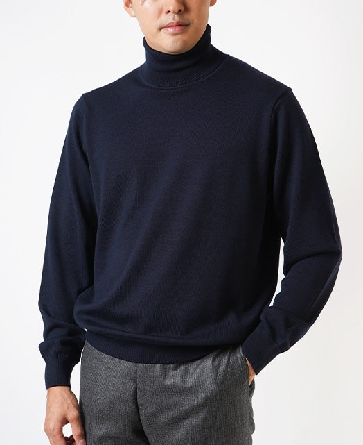 12G Turtleneck Knit Super Extra Fine Merino – Kamakura Shirts Global Online  Store