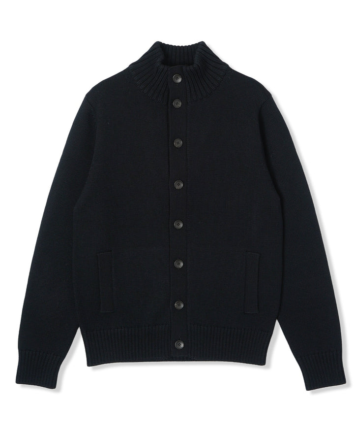 Stand Collar Cardigan - Extra Fine Merino – Kamakura Shirts Global