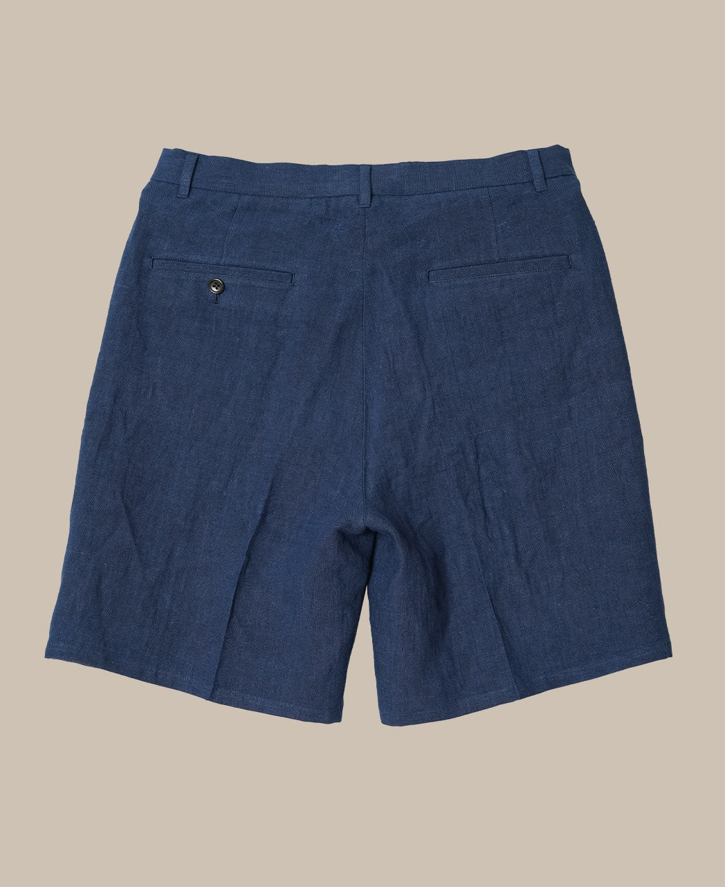 EXTRA HEAVY NAVY BLUE LINEN SHORT PANTS – Kamakura Shirts Global