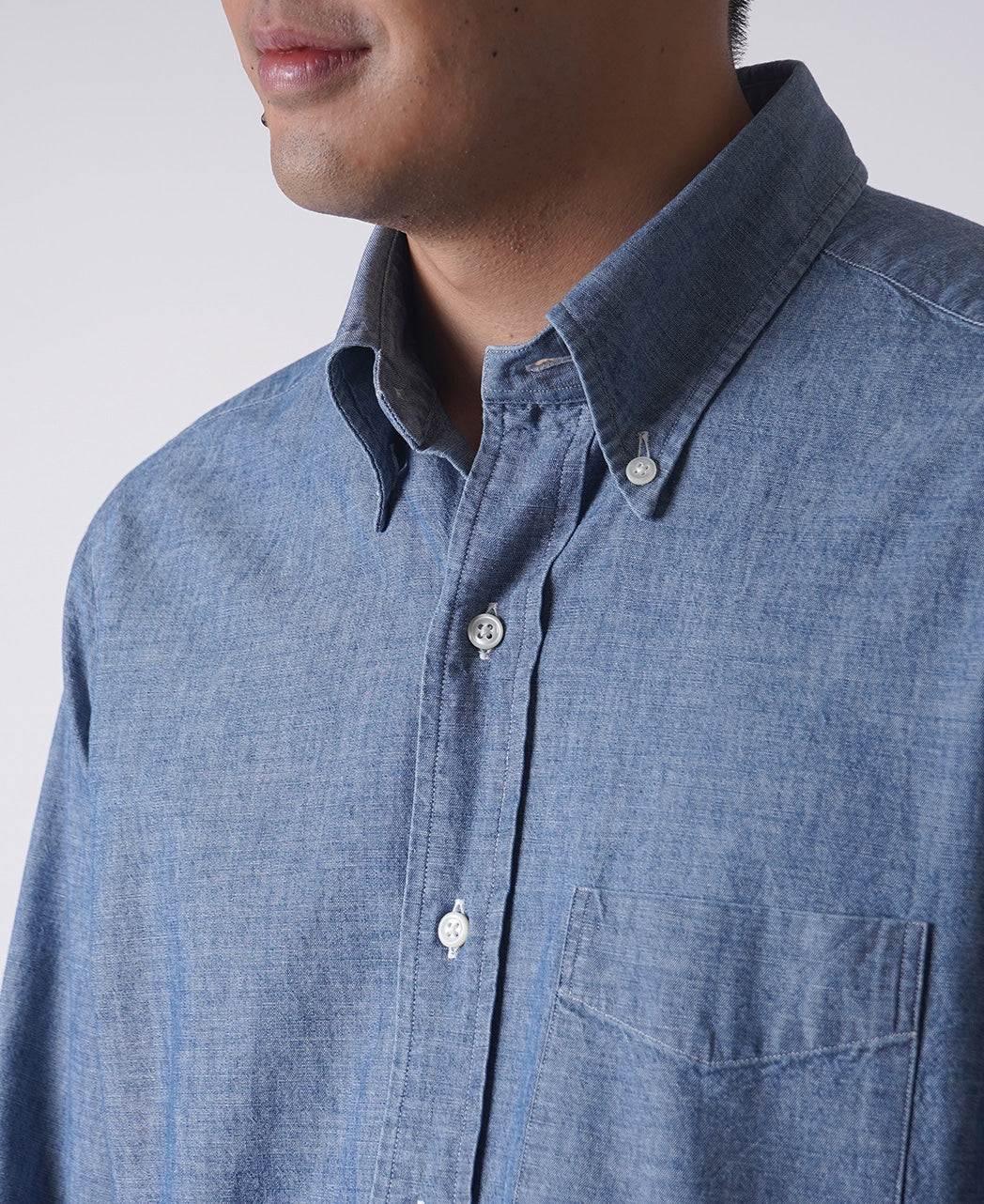 Tokyo Fit 134 Casual UNTUCKED Button Down Chambray – Kamakura