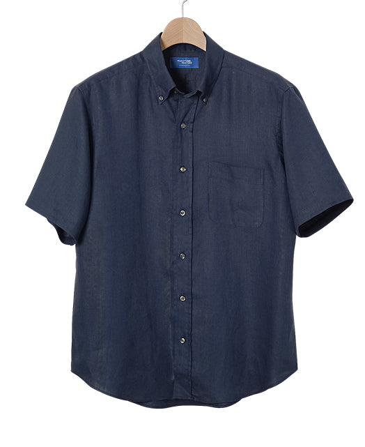 Short Sleeve Shirt - Button Down Linen – Kamakura Shirts Global Online ...