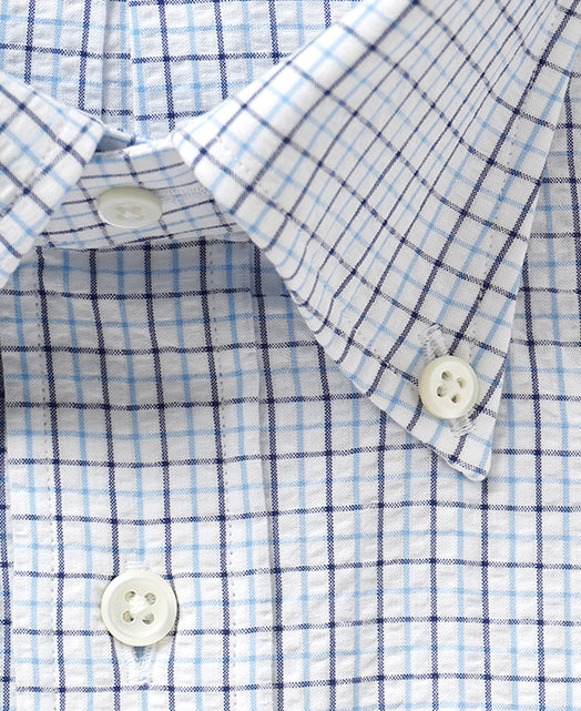 Short Sleeve Shirt - Button Down Seersucker – Kamakura
