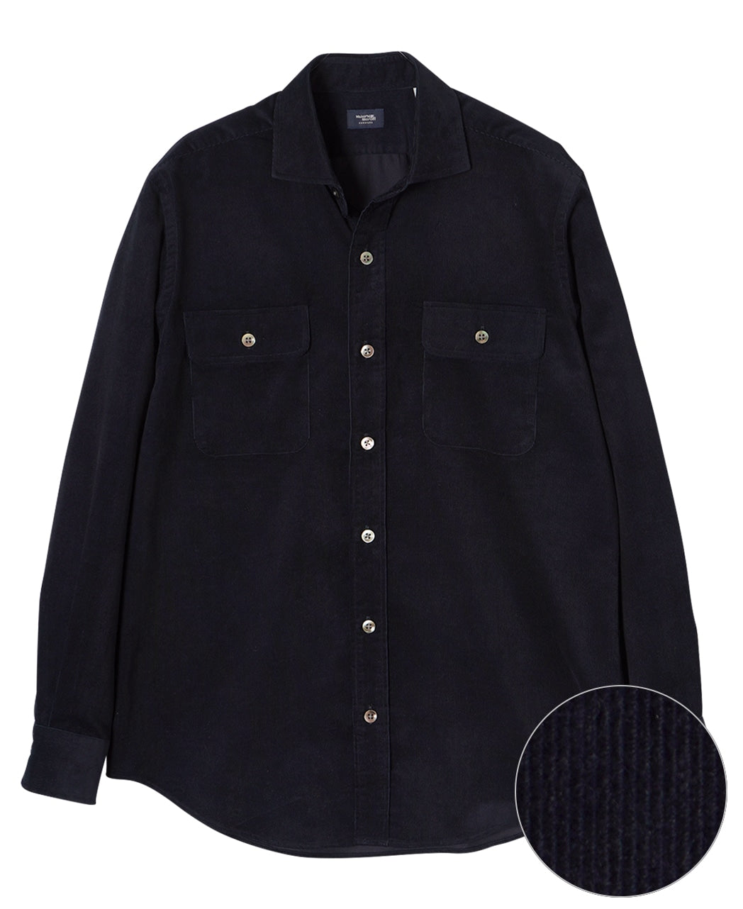 Tokyo Fit Casual Corduroy Shirt Spread Double Pocket