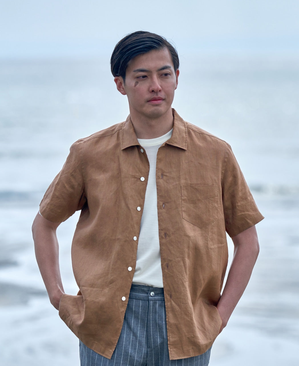 Short Sleeve Shirt - CASUAL Spread Linen – Kamakura Shirts Global Short Sleeve Shirt - CASUAL Spread Linen – Kamakura Shirts Global