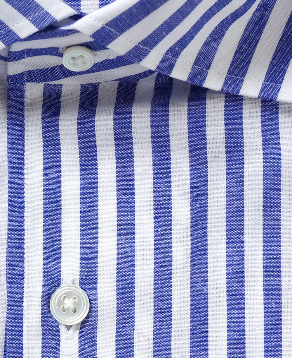 TOKYO SLIM FIT - One-Piece Collar Cotton Linen – Kamakura Shirts