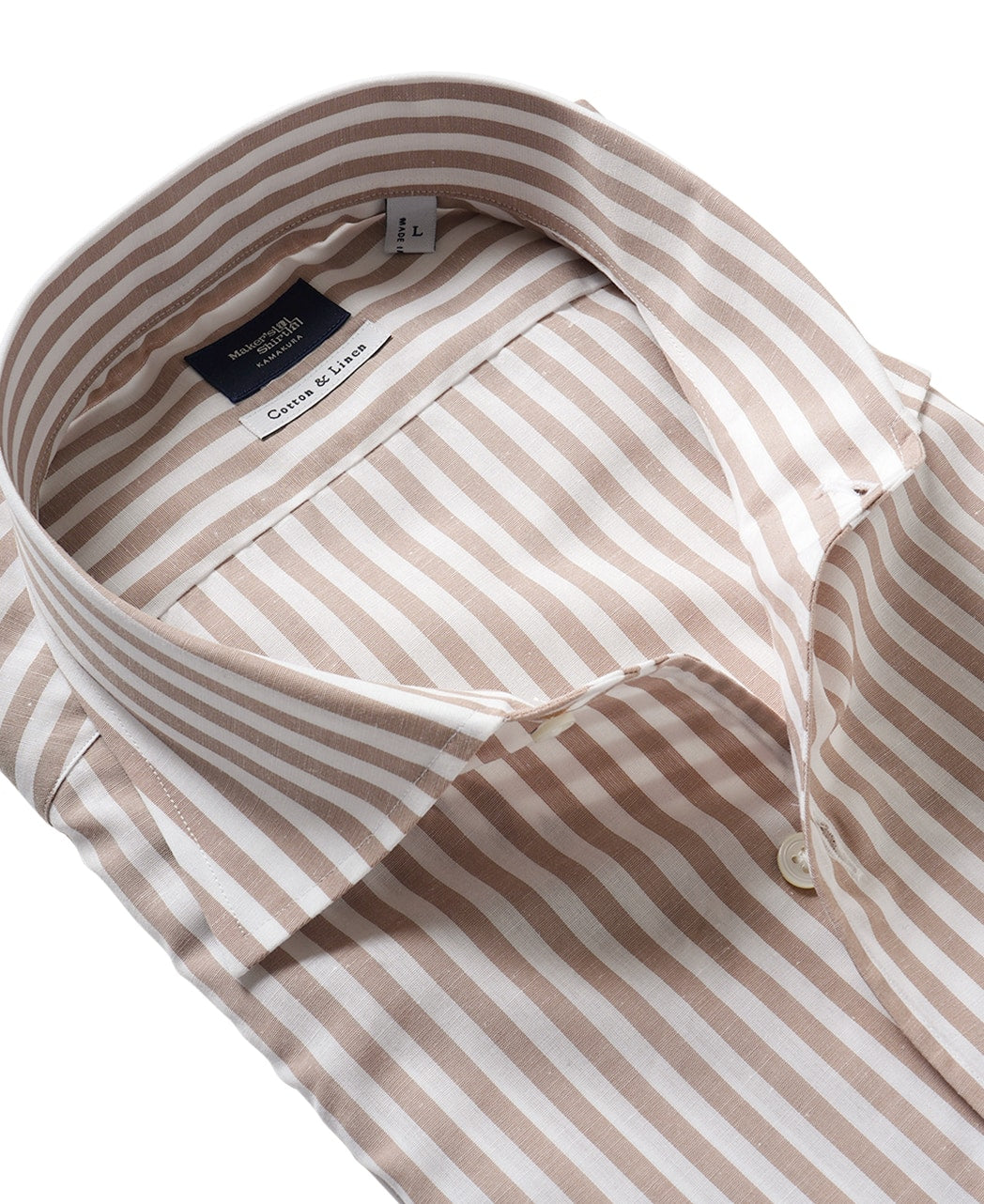 TOKYO SLIM FIT - One-Piece Collar Cotton Linen – Kamakura Shirts