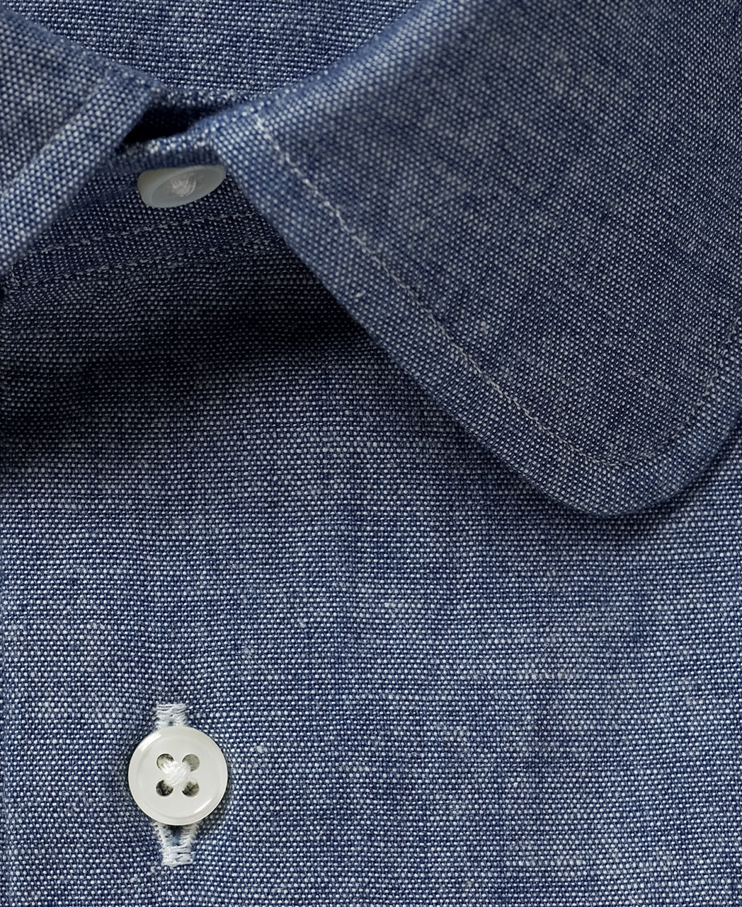 rounded collar dress shirt White french cuff poplin round collar Shirt