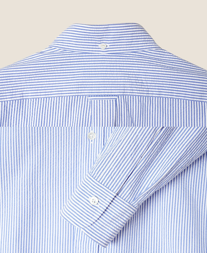 VINTAGE IVY BUTTON-DOWN SEERSUCKER STRIPE – Kamakura Shirts Global