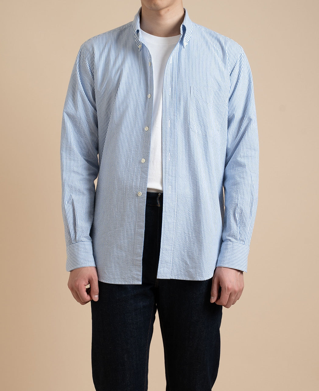 VINTAGE IVY BUTTON-DOWN SEERSUCKER STRIPE – Kamakura Shirts Global