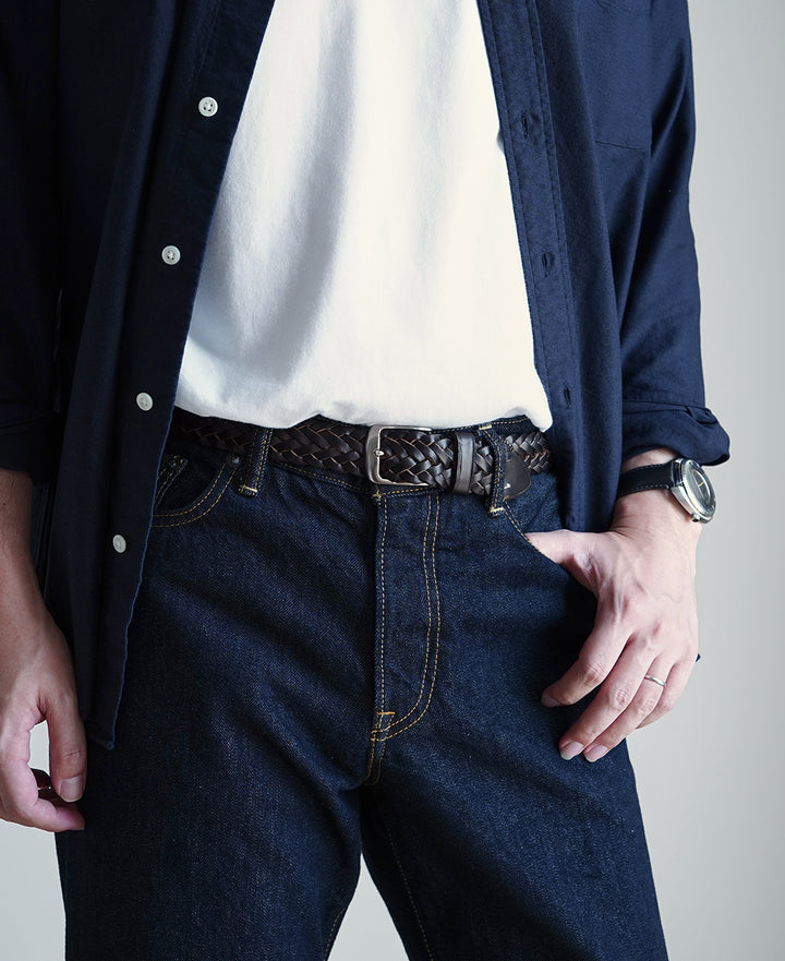 Leather Mesh Belt Chrome Excel – Kamakura Shirts Global Online Store