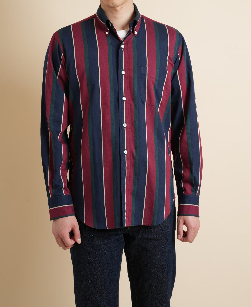 VINTAGE IVY REGIMENTAL STRIPE SHIRT – Kamakura Shirts Global