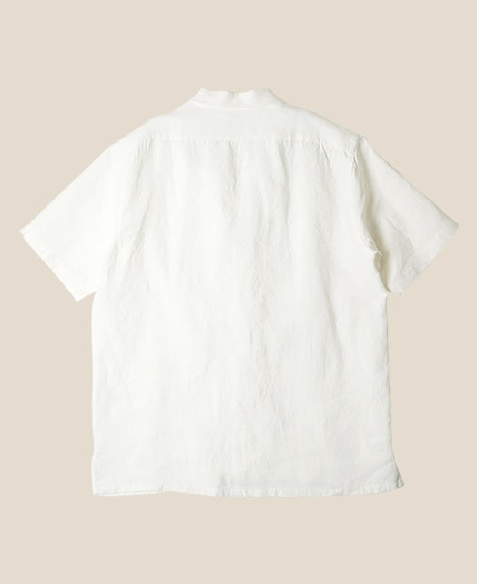 Shonan - Open-collar Extra-heavy Linen Shirt – Kamakura Shirts