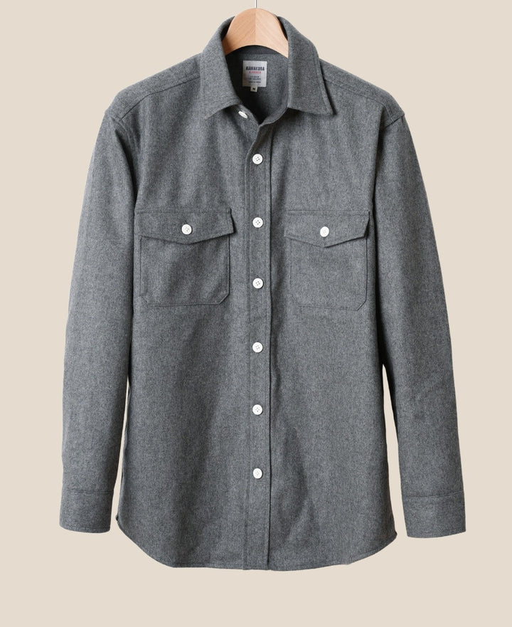 JOHN SMEDLEY WOOL×CASHMERE FLANNEL C.P.O Wool Flannel CPO Shirt – Kamakura Shirts Global Online Store