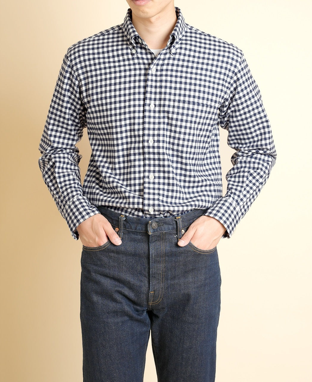 Vintage Ivy Navy Flannel Gingham Check Shirt – Kamakura Shirts