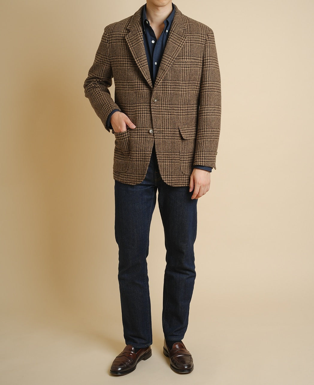 UNSTRUCTURED IVY JACKET HARRIS TWEED – Kamakura Shirts Global