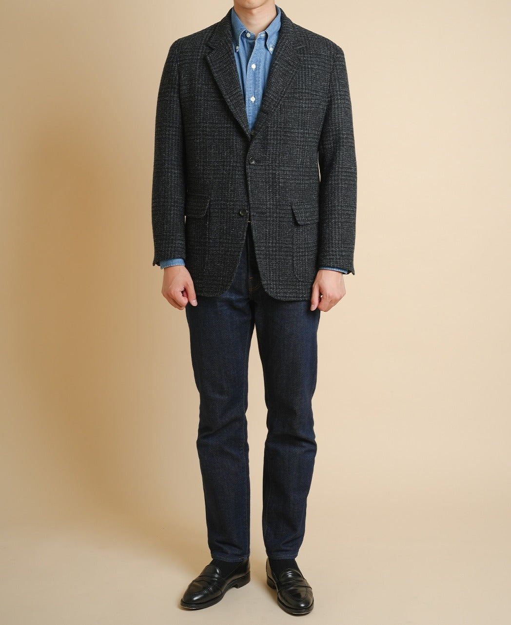UNSTRUCTURED IVY JACKET HARRIS TWEED – Kamakura Shirts Global