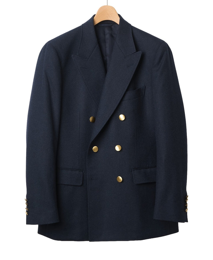 Miyuki Keori Saxony Wool Double-Breasted Jacket