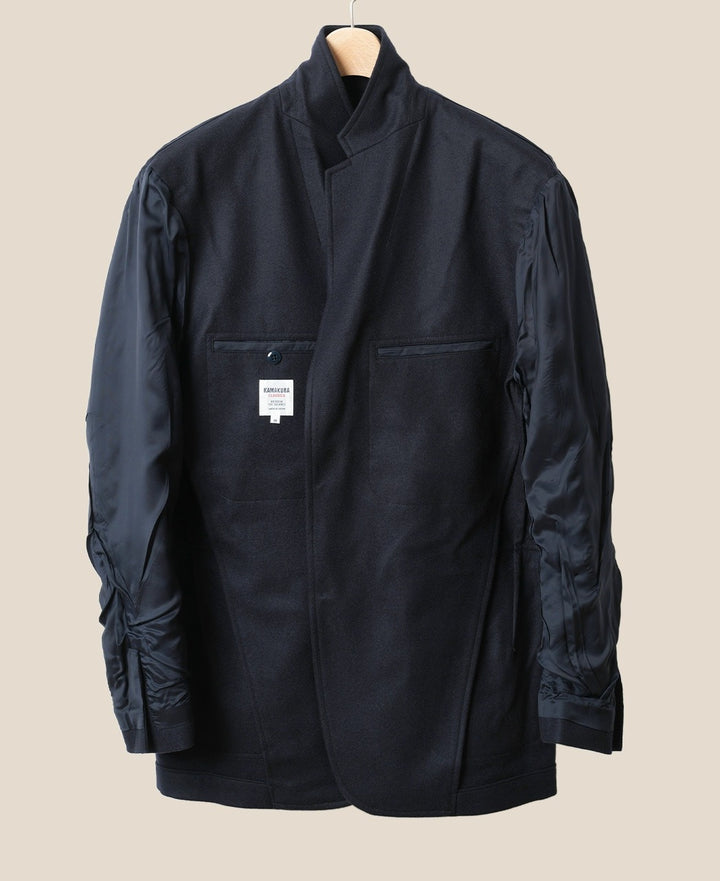 Ivy Blazer - Wool Uniform Serge アメリカ製 Nepenthes Special - Ivy Blazer - Dk. Navy Wool Uniform Serge