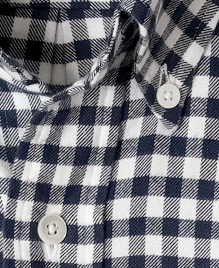 Vintage Ivy Navy Flannel Gingham Check Shirt – Kamakura Shirts