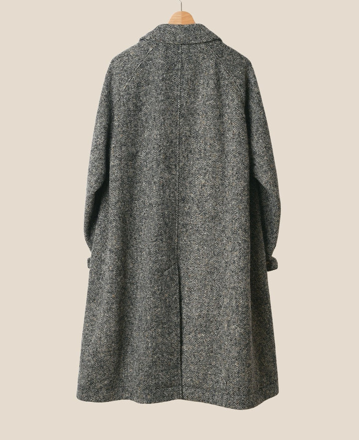 ONE PIECE SLEEVE BALMACAAN COAT DONEGAL TWEED – Kamakura Shirts