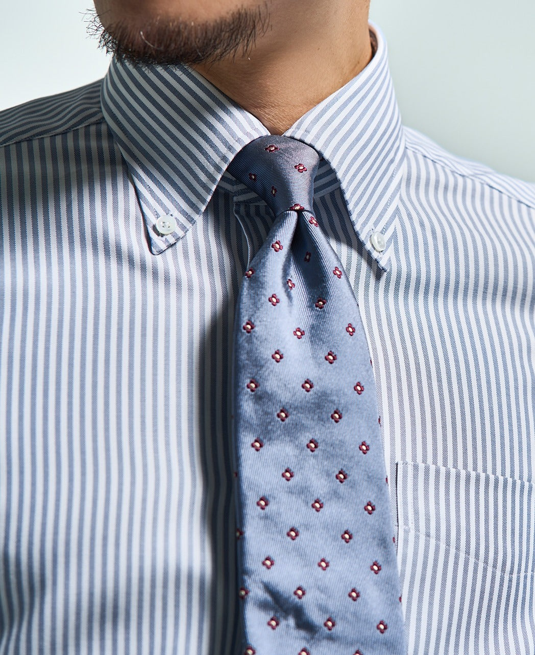 TOKYO SLIM FIT - Button Down Giza 96 Pinpoint Oxford