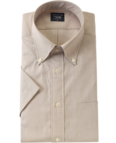 Short Sleeve Shirt Button Down Pinpoint Oxford