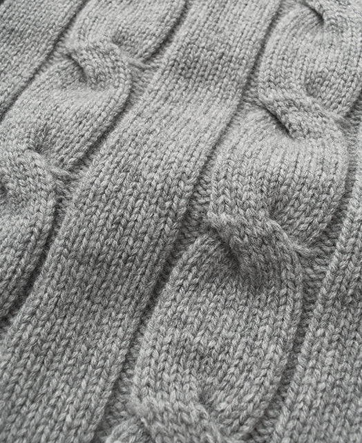 Wool Cashmere CREW NECK SWEATER 7 GAUGE – Kamakura Shirts Global