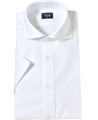 Short Sleeve Shirt Cutaway Oxford